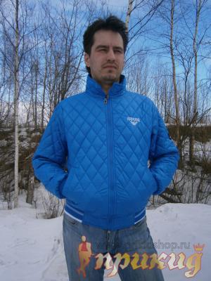 Голубая куртка Armani