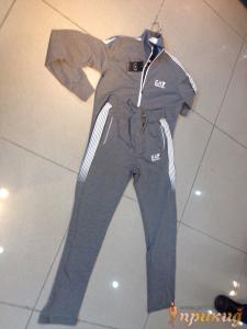 Серый спортивный костюм EMPORIO ARMANI