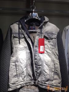 Куртка серая джинсовая со стрейчем DSQUARED