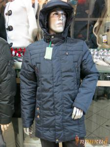 Куртка HUGO BOSS тёмно-синего цвета на двойном синтепоне.